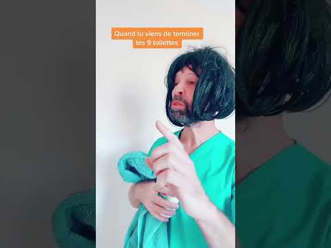 Les toilettes 🧼 #aidesoignante #infirmiere #soignants #ehpad #humoursoignant