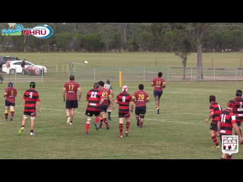 2017 NHRU Round 9 Premier 2 Highlights - Singleton Bulls v Lake Macquarie Roos