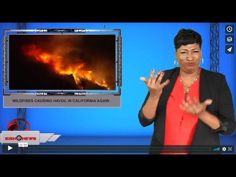 Wildfires causing havoc in California again (ASL - 10.25.19)