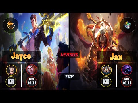 Sword JAYCE (Top) [Conqueror] VS JAX - Challenger KR Patch 10.21