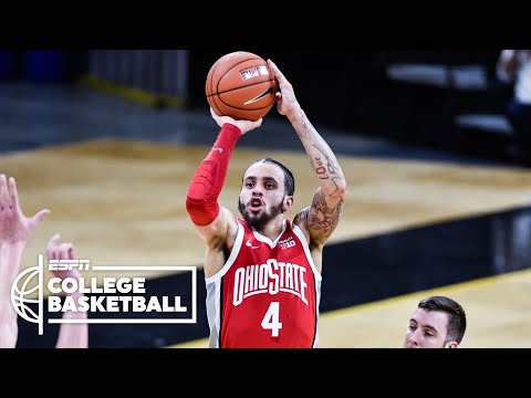俄亥俄州立大學贏得前十名之爭，盧卡-加扎和愛荷華｜ESPN大學籃球頻道 (Ohio State wins top-10 battle vs. Luka Garza and Iowa | ESPN College Basketball)