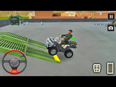 Transporting Military Quad Bike in Cargo Plane - Transport Truck Driving - Android Gameplay