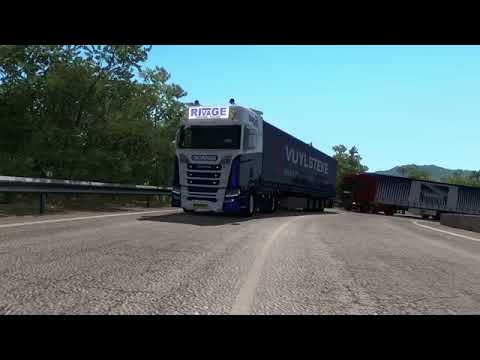 ETS2 1 35 Open Beta   Scania S450   Cagliari to Olbia Sardinia DX11   YouTube 360p