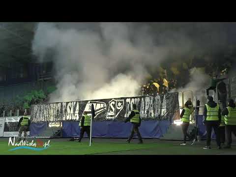 01.10.2022 Oprawa kibiców Siarki Tarnobrzeg podczas meczu z Motorem Lublin. Lublin Arena