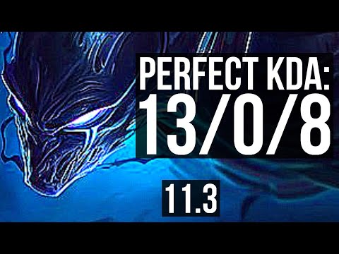 NOCTURNE vs ZED (MID) | 13/0/8, Legendary, 400+ games, 900K mastery | KR Diamond | v11.3