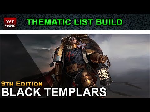 Thematic List Build:  Black Templars - 9th Edition Warhammer 40k
