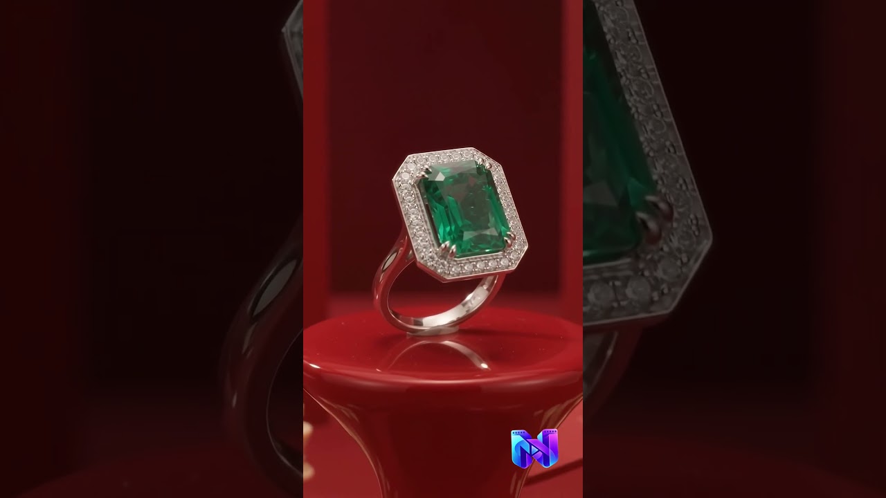 Luxury Emerald Ring Cinematic AI Product Video