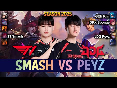 T1 Smash vs JDG Peyz - Smash XAYAH vs Peyz EZREAL ADC - PAtch 15.6 KR Ranked | lolrec