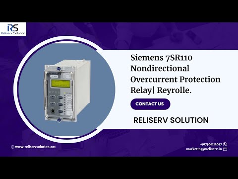 Siemens 7sr110 Argus  Overcurrent Earth Fault Numerical Relay
