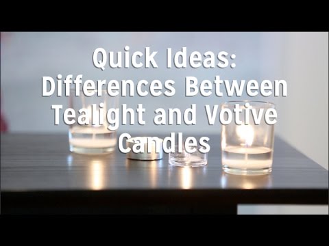 Difference Between Tealight Candles and Votive Candles
