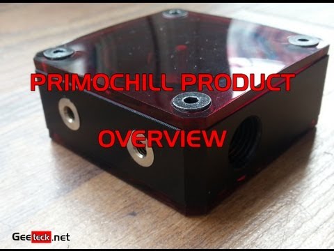 Primochill CTR Reservoir, Acrylic Tubing, Fittings and Flow meter