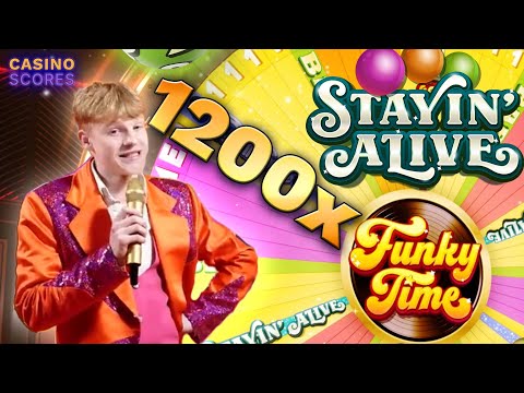 Funky Time Big Win - 1200X on Stayin Alive