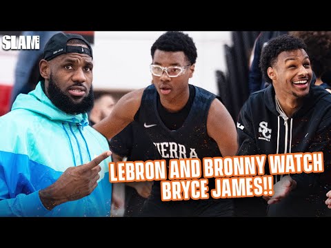 LeBron and Bronny Watch Bryce James and Sierra Canyon DOMINATE ????????