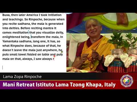 20171007 1930 LZR ILTK Italy - Kindness of all beings. Motivation makes an action dharma