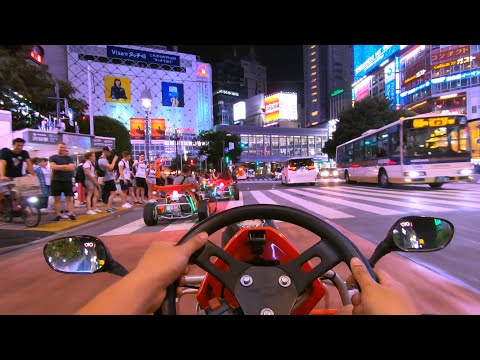 Go-Kart Tokyo Japan - 3 hour Tokyo Bay Route Night Run | Go Pro Hero 7 Black POV