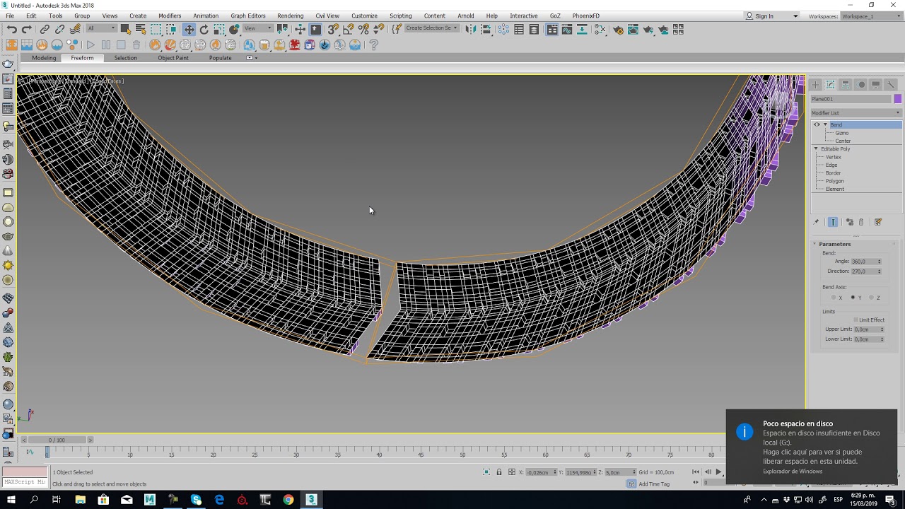 Modeling Tire Bike in 3ds Max 2018