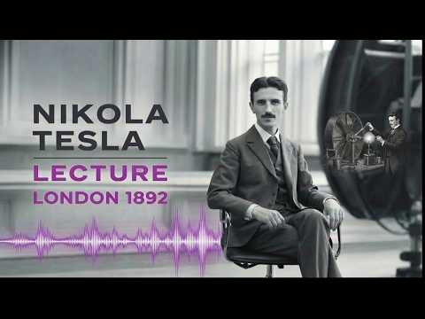 Nikola Tesla Presents His London Lecture With My Voice