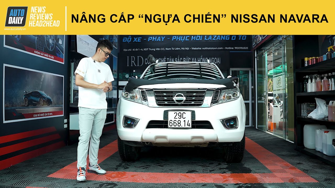 Chăm sóc “chiến binh” Nissan Navara – Nâng cấp đèn pha, dán phim cách nhiệt…