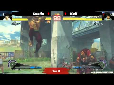 Saigon Cup 2014 - Losers R2, Sagat (Leslie) vs Akuma (Koji)