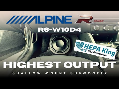 Alpine RS-W10D4 - the loudest 10in shallow subwoofer