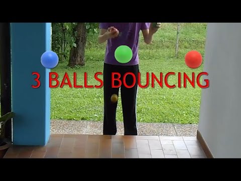 9 EASY 3 BALLS BOUNCE JUGGLING TRICKS | J95