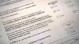 Completing the DIAB1 Driving Licence Questionnaire Form