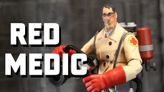 Red Medic TF2 Action Figure Review from NECA