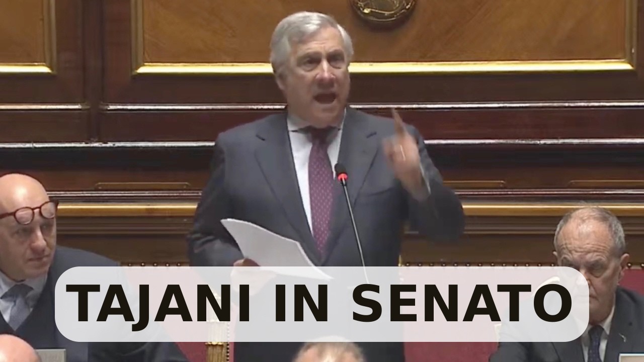 IRAN, COMUNICAZIONI DEL MINISTRO TAJANI IN SENATO