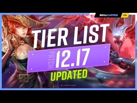 NEW UPDATED TIER LIST for PATCH 12.17: NEW PICKS! - League of Legends