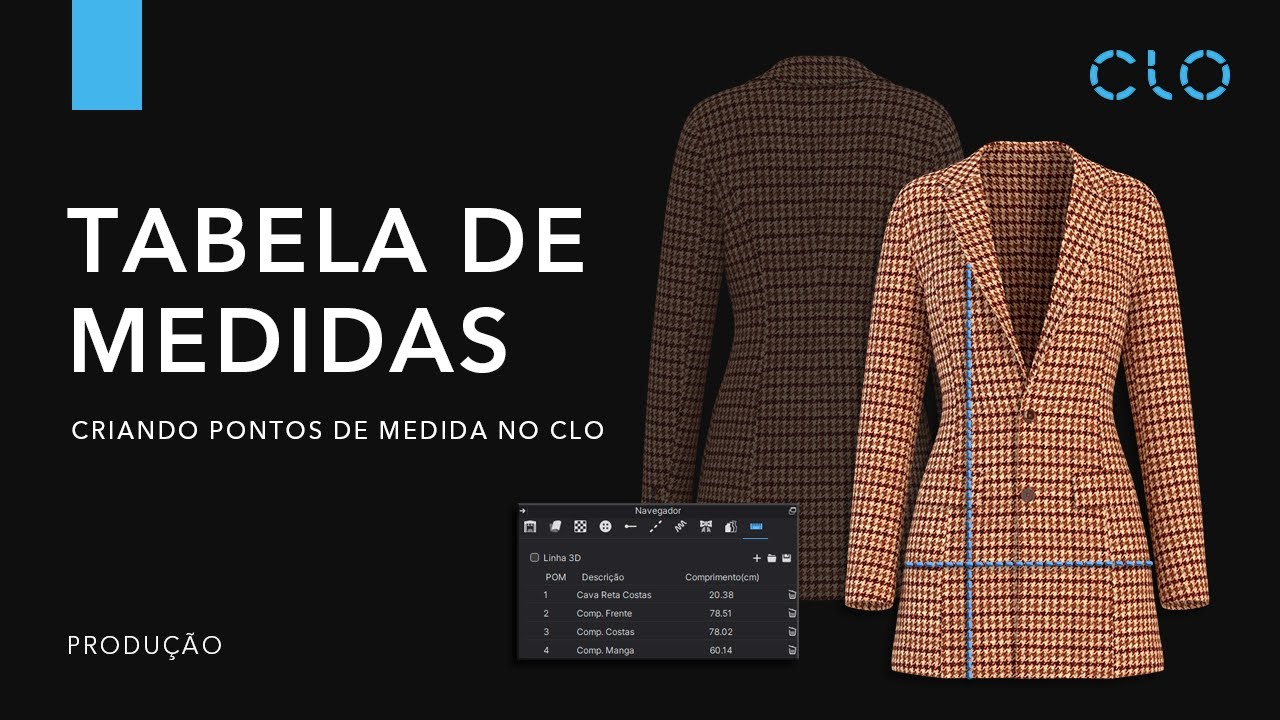 Tutorial CLO 3D | Como Criar uma Tabela de Medidas com POMs?
