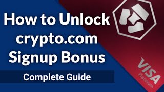 Unlock crypto.com Signup Bonus | Ruby Steel crypto.com Visa Card Address Verification | CRO Staking