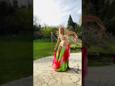 Stage Veil poï - Amandine danseuse orientale - avril 2021- pregnant bellydance