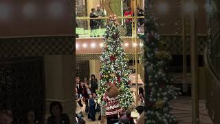 Tree lighting on Regal Princess