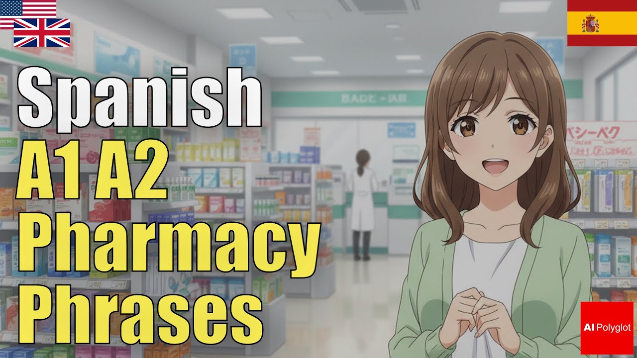 Spanish A1 A2 Pharmacy Phrases | Natural Listening | Must-Know