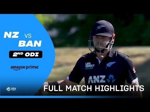 NZ vs BAN: 2nd ODI - Cricket Highlights | Prime Video India