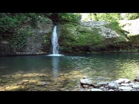 WATER FLOWING IN BETWEEN ROCKS # NATURE # RELAXING SOUND # LIFE STYLE WITH HABIBA
