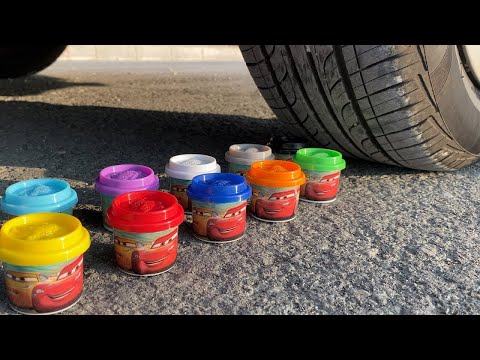 EXPERIMENT CAR vs PLAYDOH And More #1 | Crushing Crunchy & Soft Things by Car