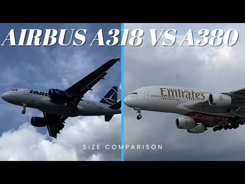 Airbus A318 VS Airbus A380! | Size Comparison