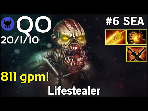 811 gpm! QO plays Lifestealer!!! Dota 2 7.21