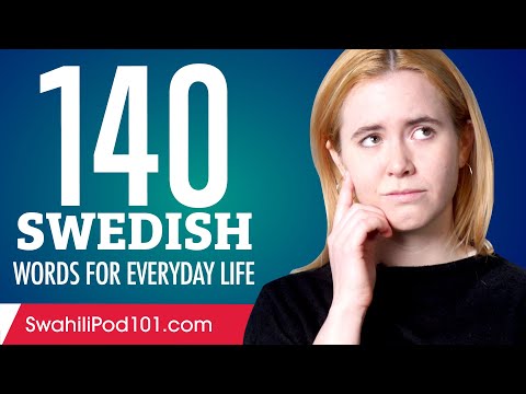 140 Swedish Words for Everyday Life - Basic Vocabulary #7