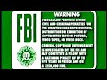 Disney FBI Warning 1997 2000