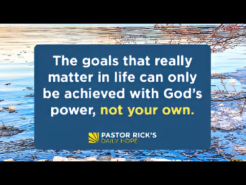 “The Kind of Goals God Blesses” from How God Turns Setbacks into Comebacks