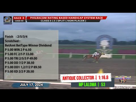 2024 July 17 | R03 - ANTIQUE COLLECTOR (2) [1:16.8]
