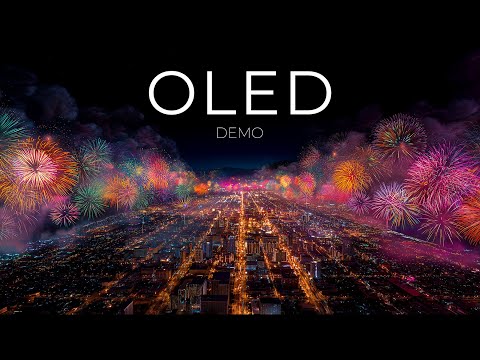 Fireworks Night – OLED Demo in HDR 4K | New Year Celebration