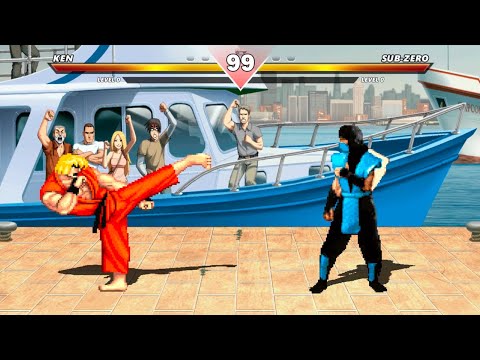 KEN VS SUB-ZERO - HIGH LEVEL INSANE EPIC FIGHT!