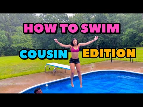 TAUGHT MY COUSIN HOW TO SWIM!!
