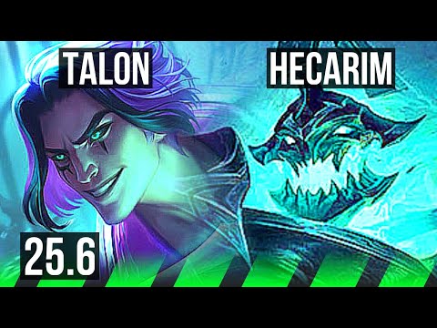 TALON vs HECARIM (JGL) | Godlike | EUW Master | 25.6