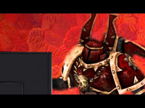 Khorne Berzerker watches a youtube video