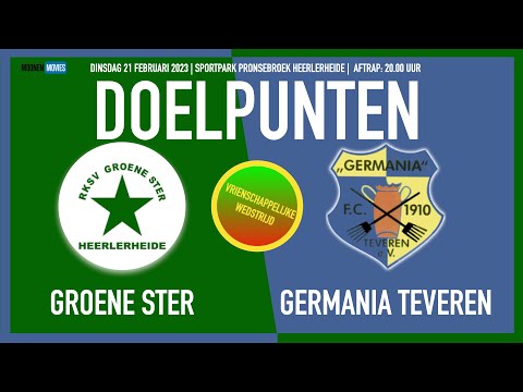 DOELPUNTEN MISTWEDSTRIJD GROENE STER-GERMANIA TEVEREN