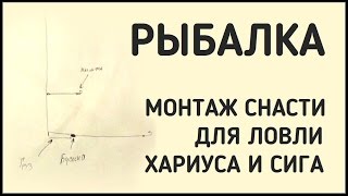 Оснастки зимней удочки на хариуса